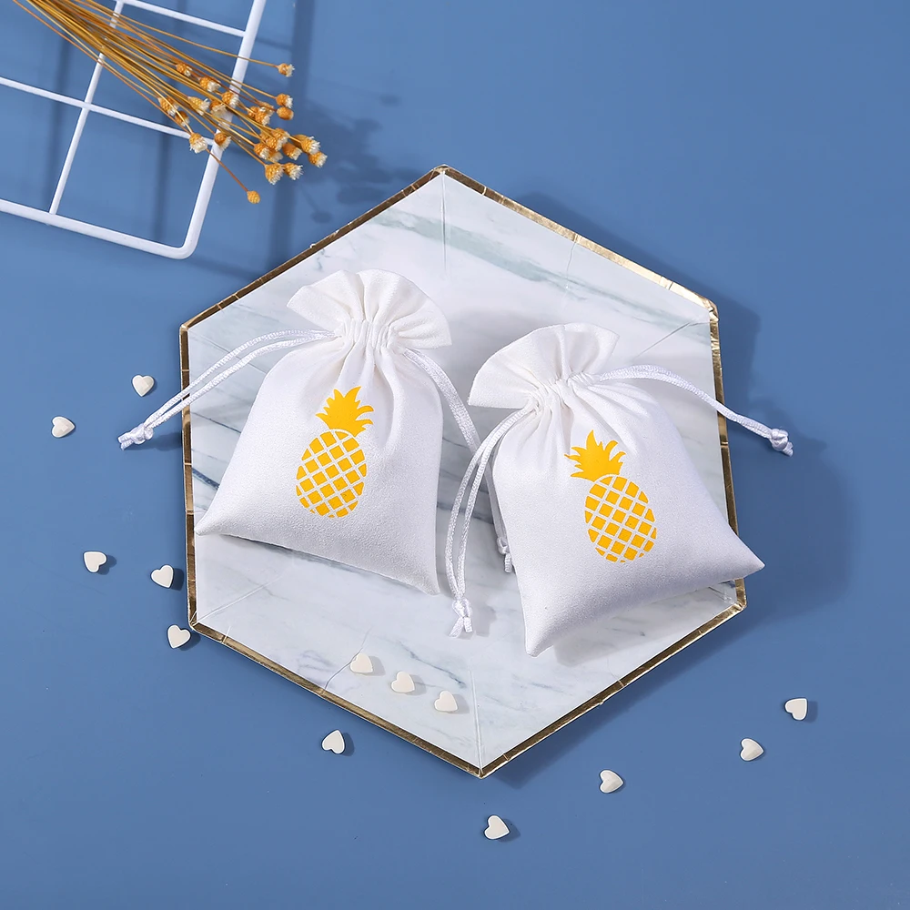 100 teile/los Individuelles Logo Kordelzug Schmuck Flanell Tasche Wildleder Samt Baumwolle Beutel für Ring Ohrring Verpackung Hochzeit Geschenk Lagerung – Detail 5