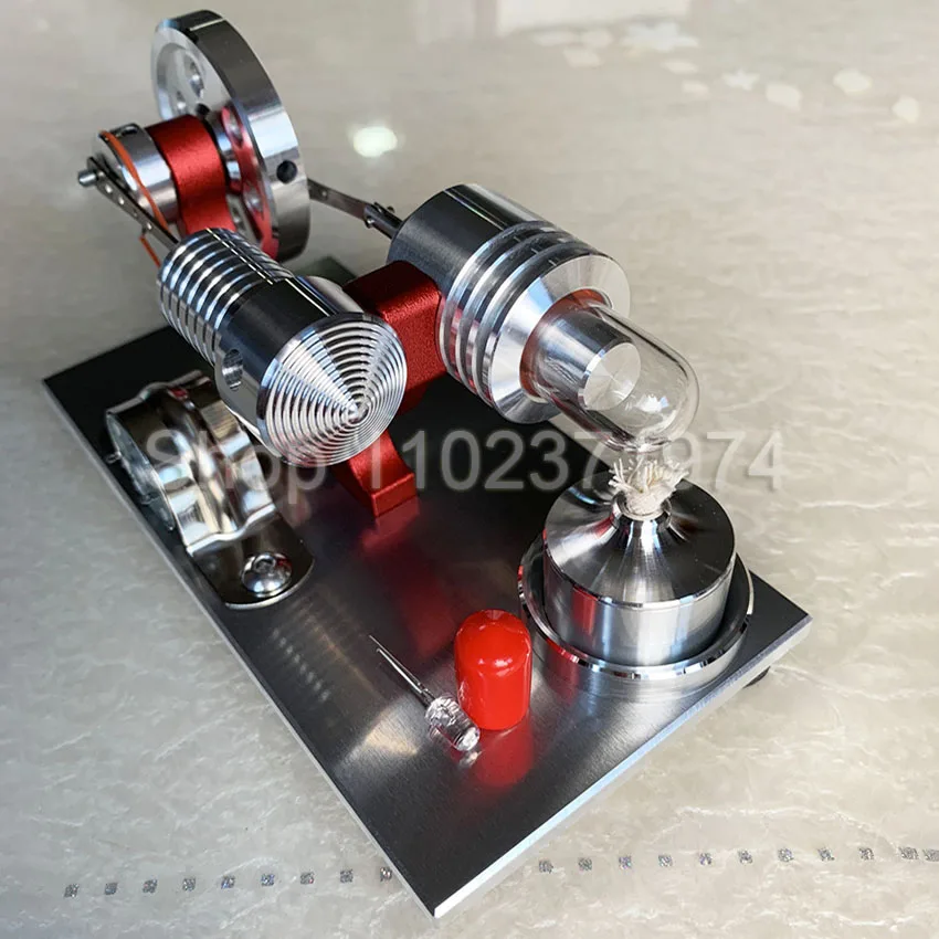 Stirling Engine Steam Engine Model Micro Generator Luminous Power Generation Model Scientific Physics Experiment Toy Gift