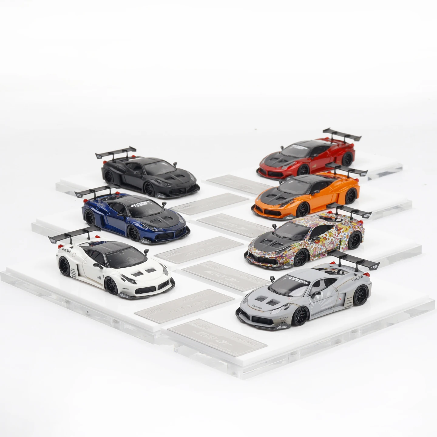 דלק 1:64 LB-WK 458 GT קיקי / קרב גריי רזין רכב מודל קולקציונאי ...