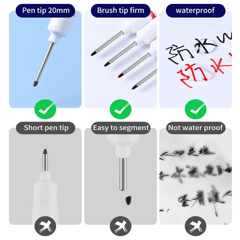 Paint Marker Pen 0.7mm White 20cm Deep Hole Waterproof Permanent