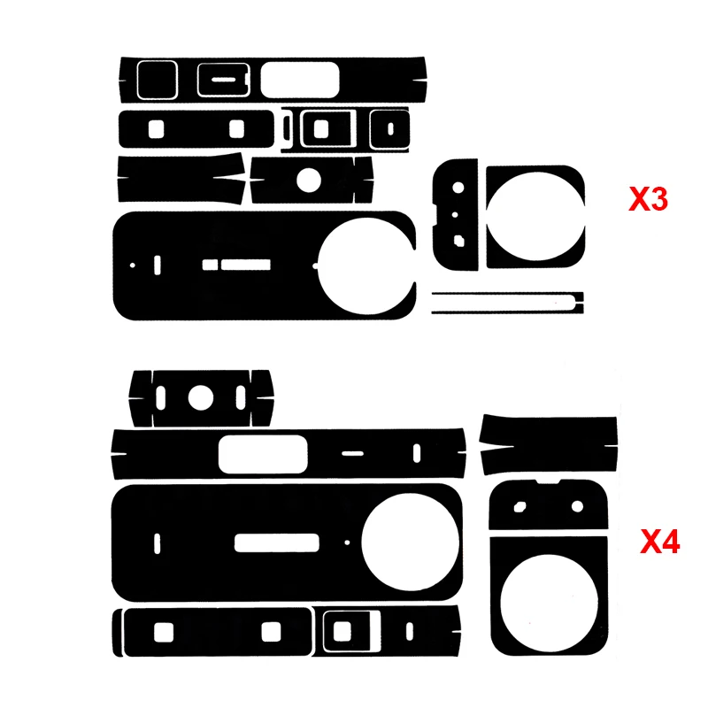 Description Picture 2 of item3D Carbon Fiber Grain PVC Stickers Film Full Body Cover Scratch-proof Decals Skin for Insta360 One X4 / One X3 Protector Wrap