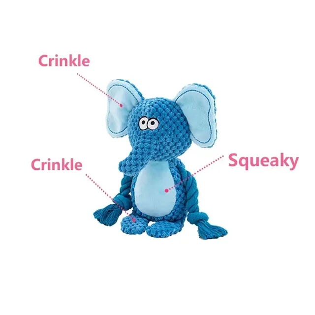 Indestructible Plush Dog Toy 3