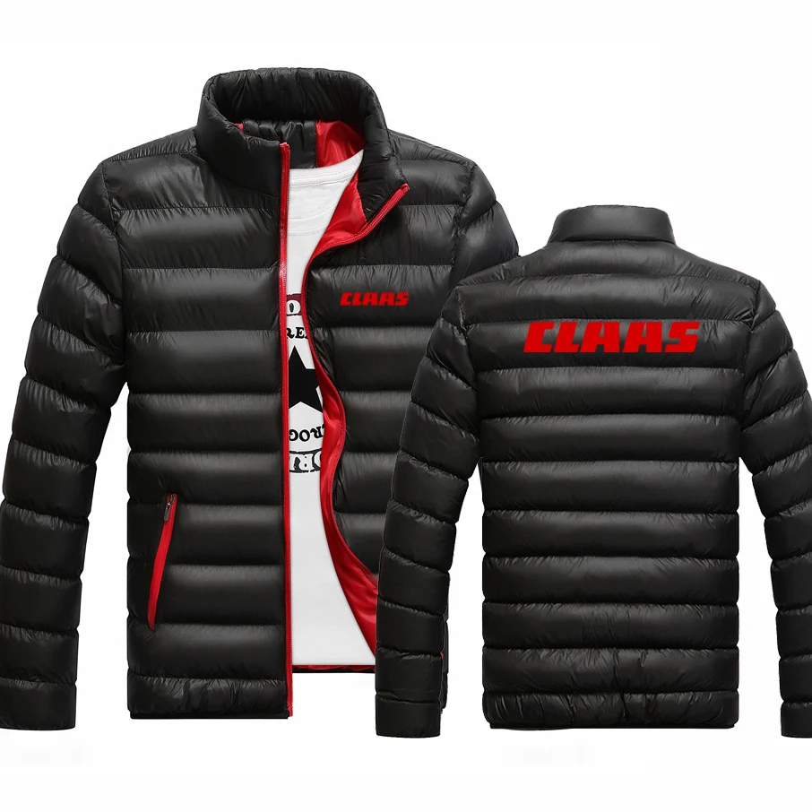 

2023 New Men's CLAAS Printing Fashion Casual Hoodies Cotton Clothing Winter Warm Jackets Zipper Harajuku Stand Collar Coats