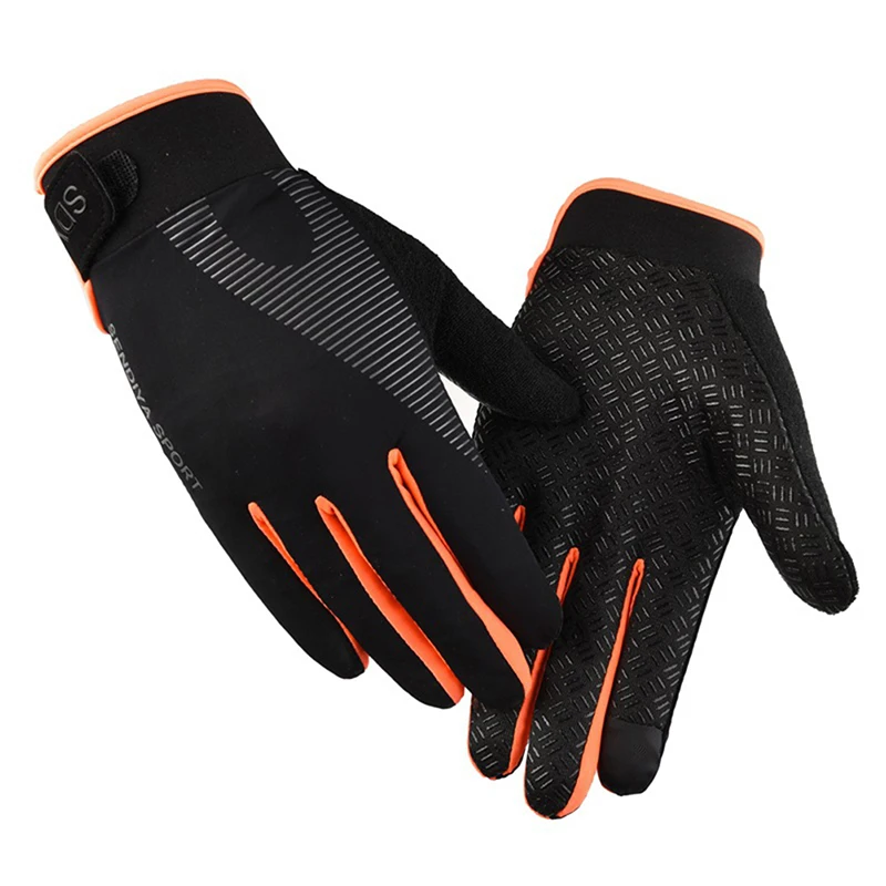 thumbnail image 1 of Guantes de ciclismo para hombre, Guantes de dedo completo con pantalla táctil para motocicleta, bicicleta de montaña, Guantes de entrenamiento de gimnasia, Guantes de mano para pesca al aire libre, 1 of 5