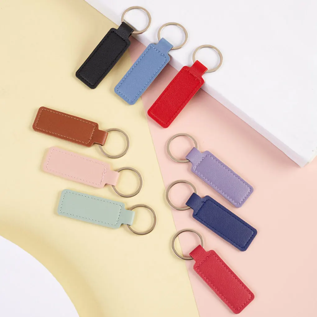 1pc Leather Key Chain With Variety Of Colors Fashion Key Ring Gifts Key Organization Easy To Keys Motorcycle Keychain