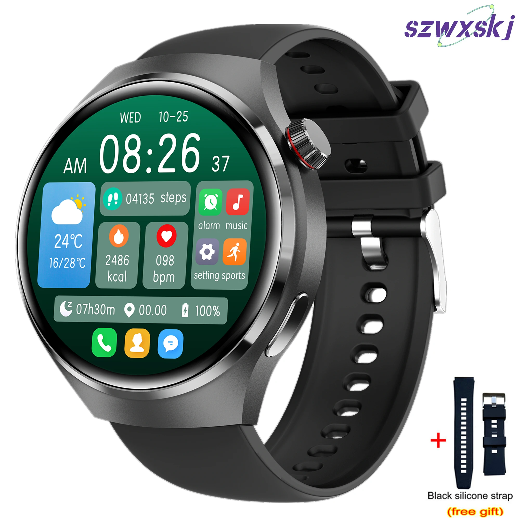GT4 Pro Smart Watch 1.54“ 360*360 Wireless Charging Bluetooth Call NFC  Business Watch 380 Large Battery PK Huawei GT3 Compass - AliExpress