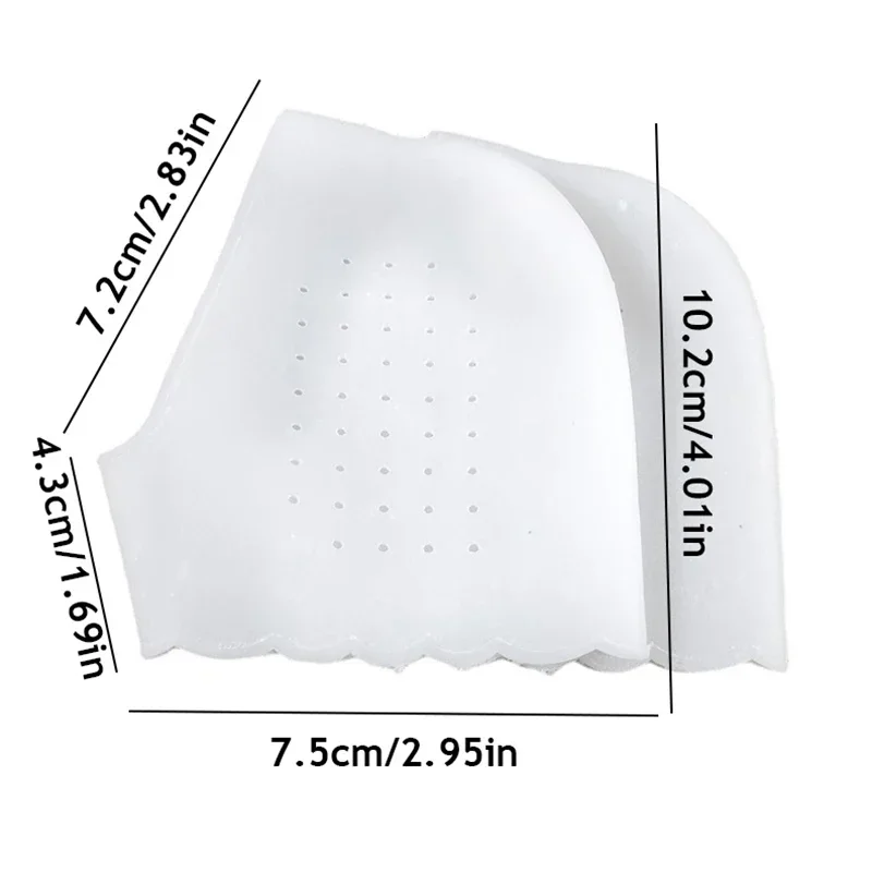 양말 Silicone Feet Care Socks Anti-Cracking Moisturizing Gel Heel Thin Socks Lace Heel Cover with Hole Foot Skin Care Protector