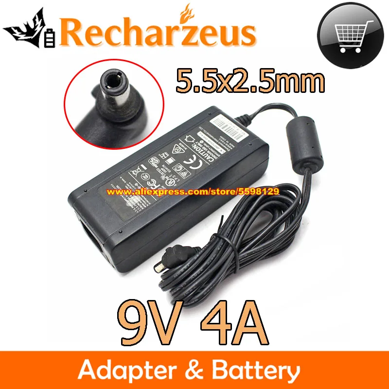 

9V 4A 36W VeriFone CPS10936-3K-R CPS10936-3E-R AU1360903N Charger For Life Fitness C3 LIFECYCLE VX680T POS MACHINE Power Supply