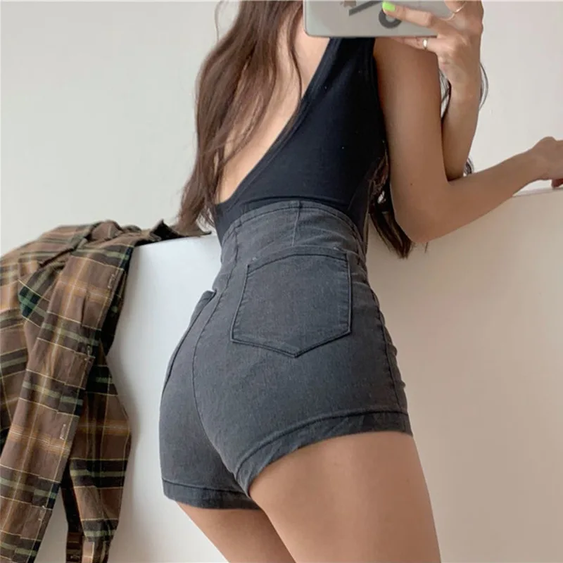 

Slim Fit High Waist Yoga Sport Shorts Push Up Women Fitness Running Shorts Workout Gym Shorts Solid Seamless