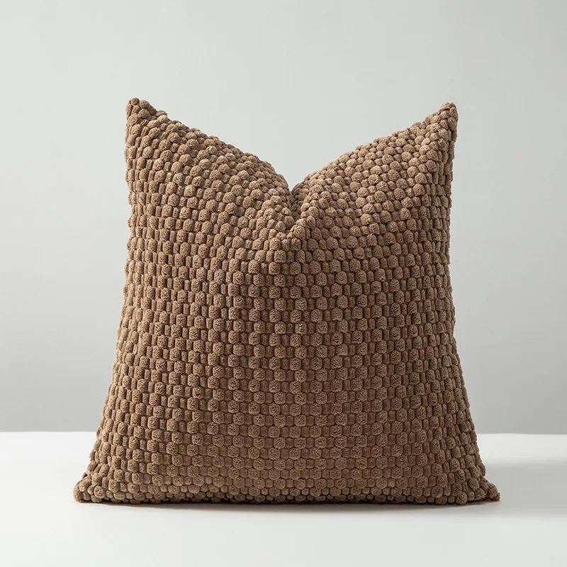 1PC Soft Corduroy Boho Striped Decorative Throw Pillow Cover