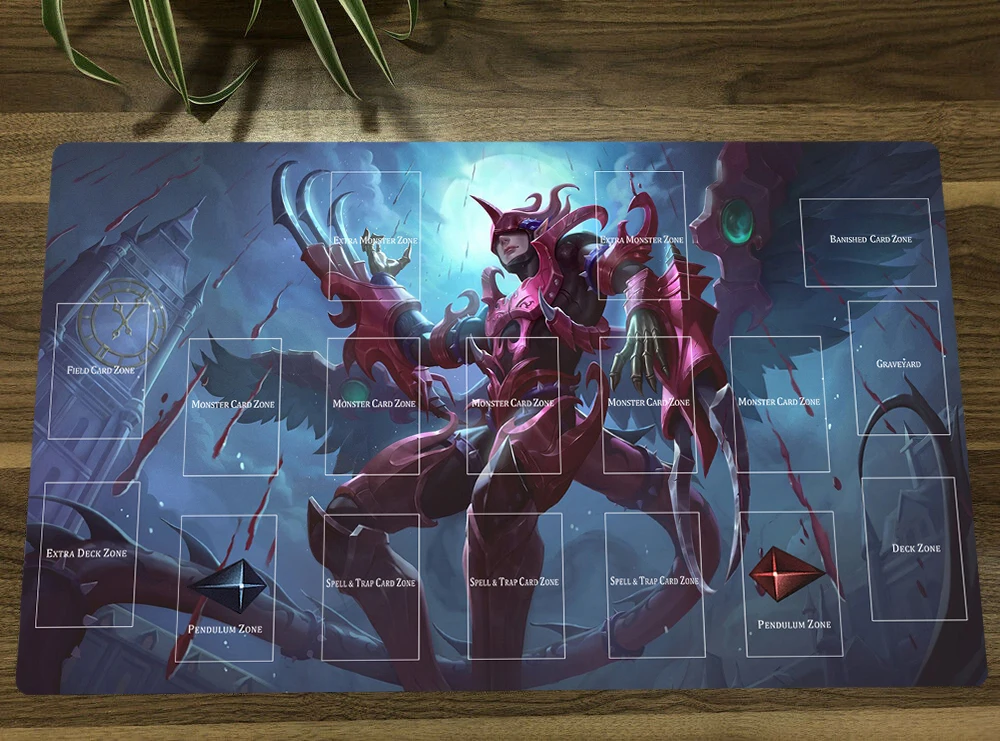 YuGiOh Playmat Destiny Hero Destroy Phoenix Enforcer TCG CCG Mat