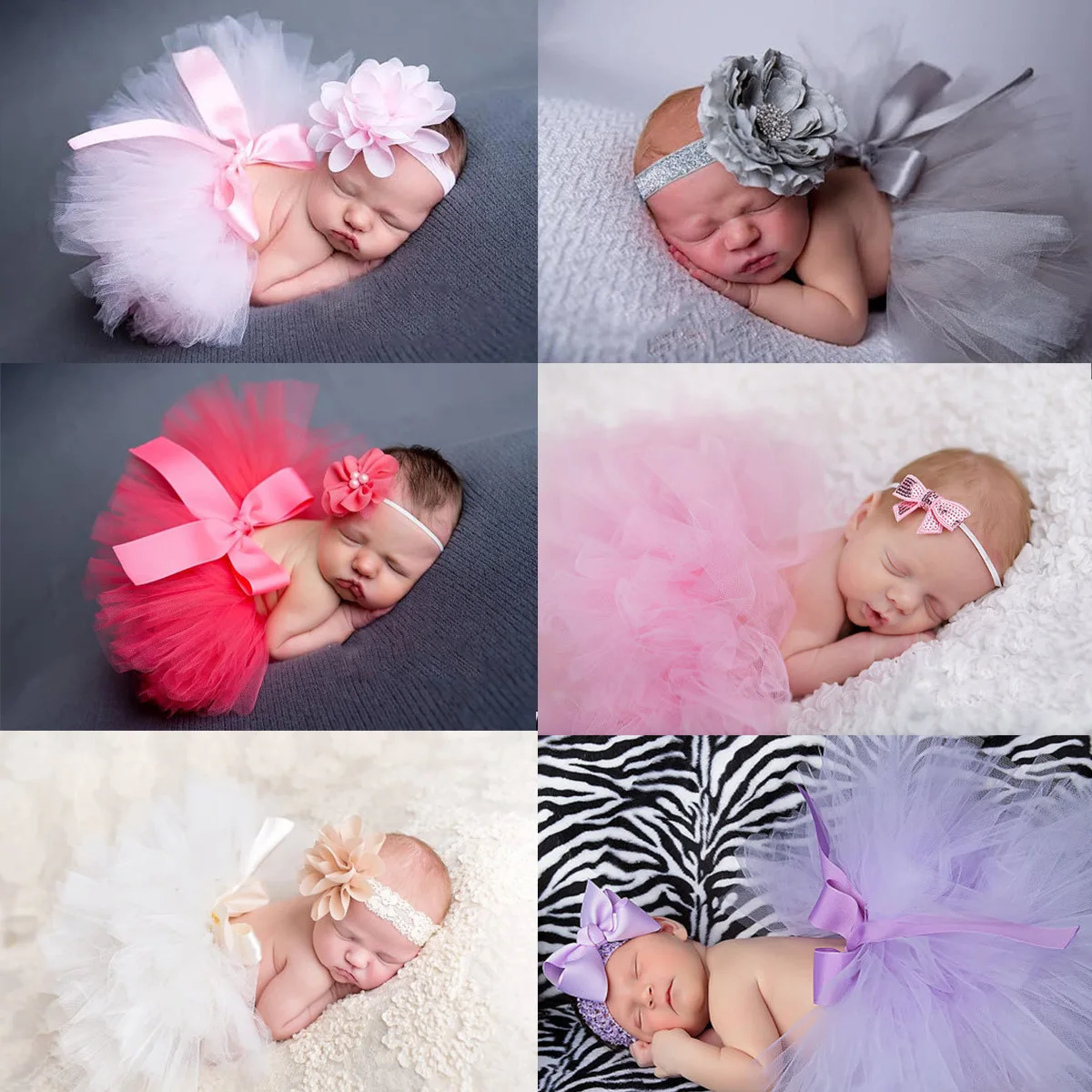 

Cute Princess Newborn Photography Props Infant Costume Outfit with Flower Headband Baby Girl Summer Dress Dropshipping