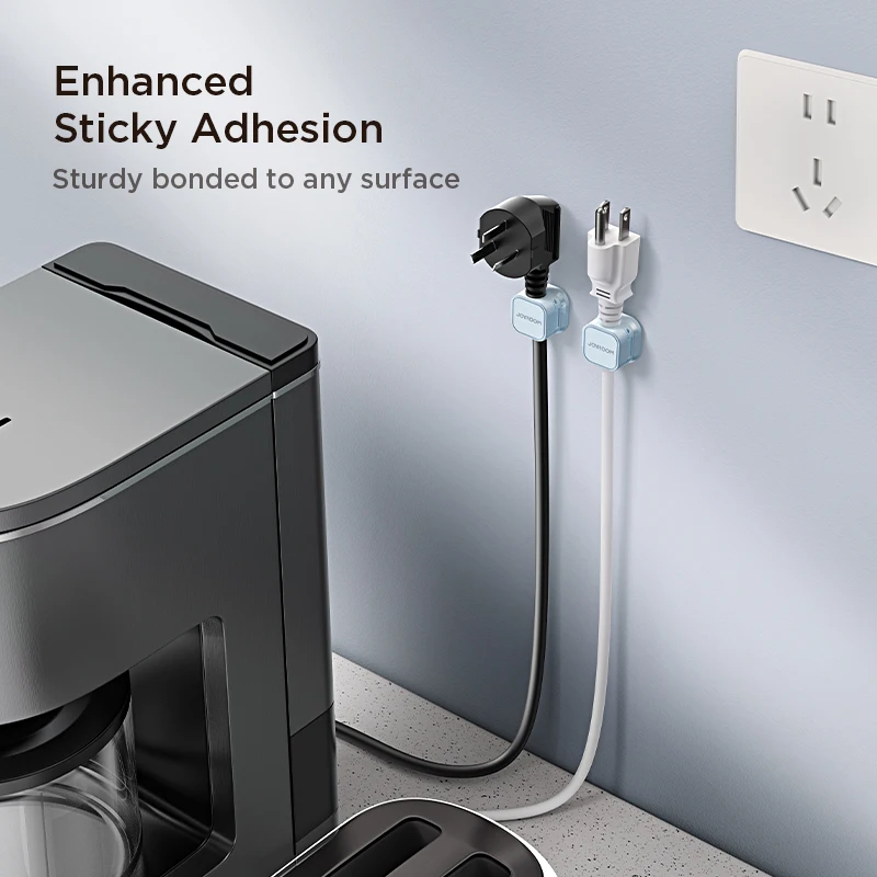 Tuocal Confezione da 6 clip fermacavi magnetiche, organizer per cavi da scrivania, resistenti autoadesive, per comodini, elettrodomestici da cucina, forniture per ufficio