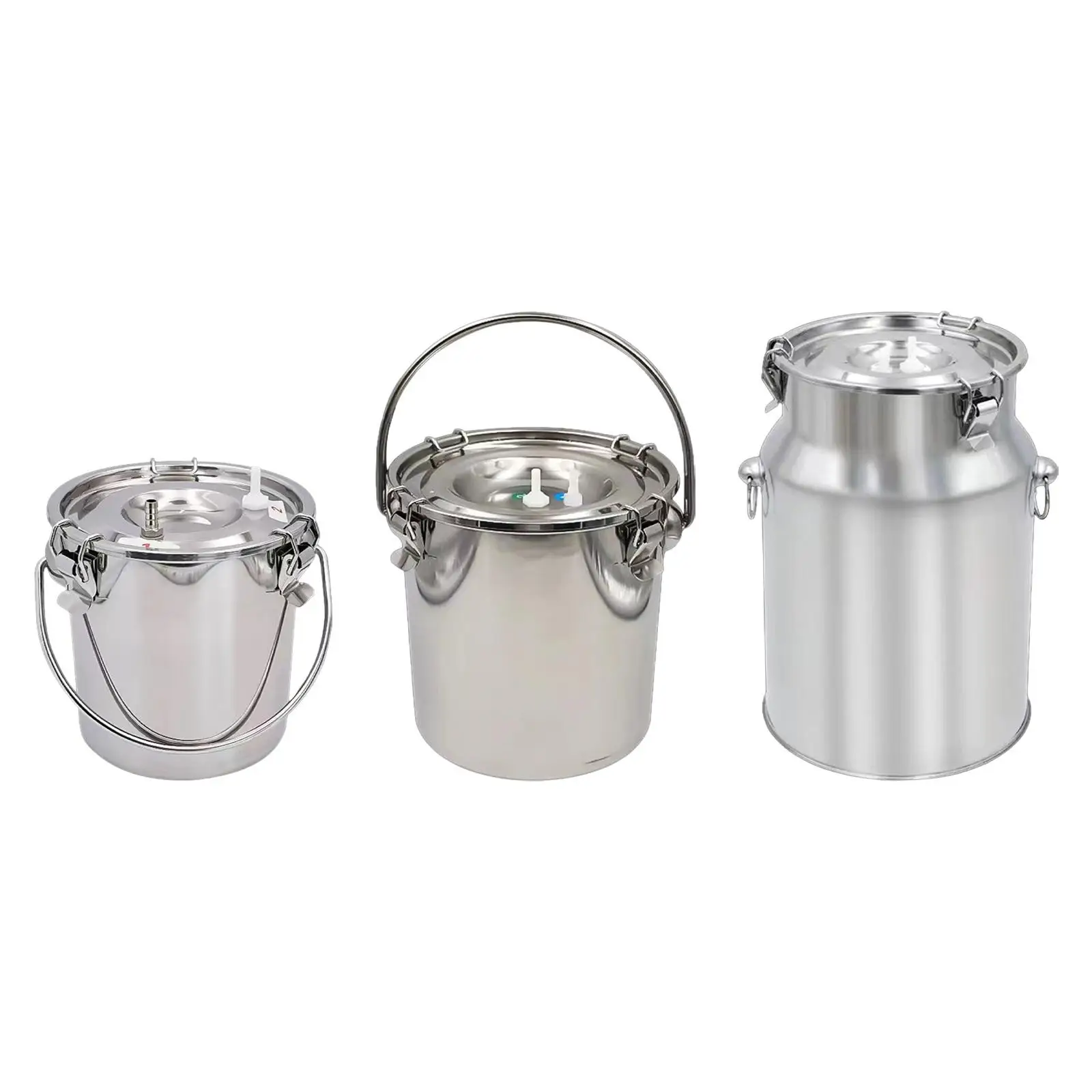 Stainless Steel Milking Bucket for Livestock and Farm Use with Large Capacity