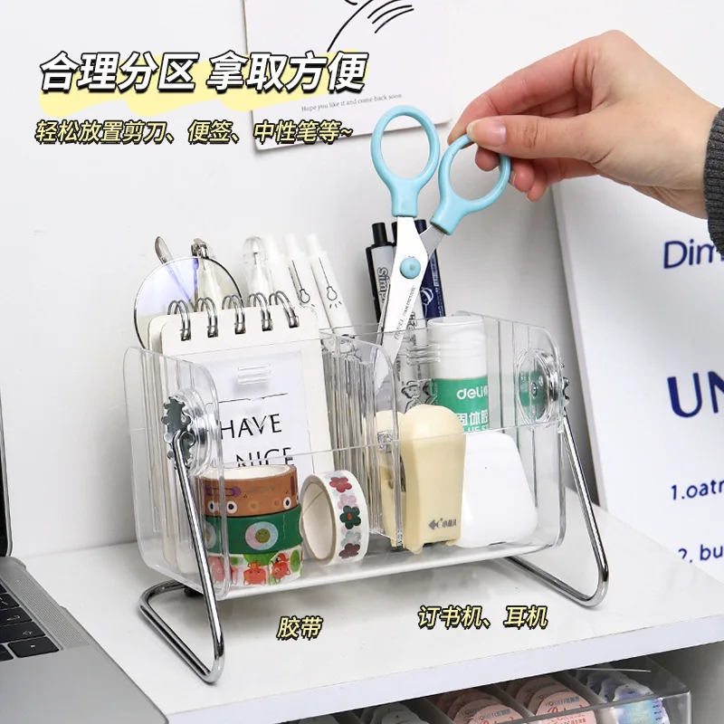 

Kawaii Ins Hot Pen Holder Make-up Storage Box Desktop Office Stationery Organizer School Office Organizer