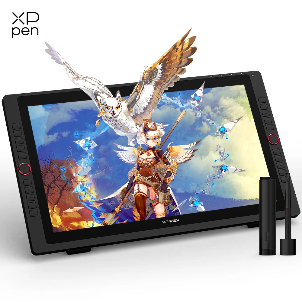 안드로이드 테블릿  XPPen Artist 22R Pro 그래픽 태블릿 모니터, 드로잉 태블릿 화면, 60 틸트, 20 단축키, 2 바퀴, 120% sRGB, 21.5 인치 