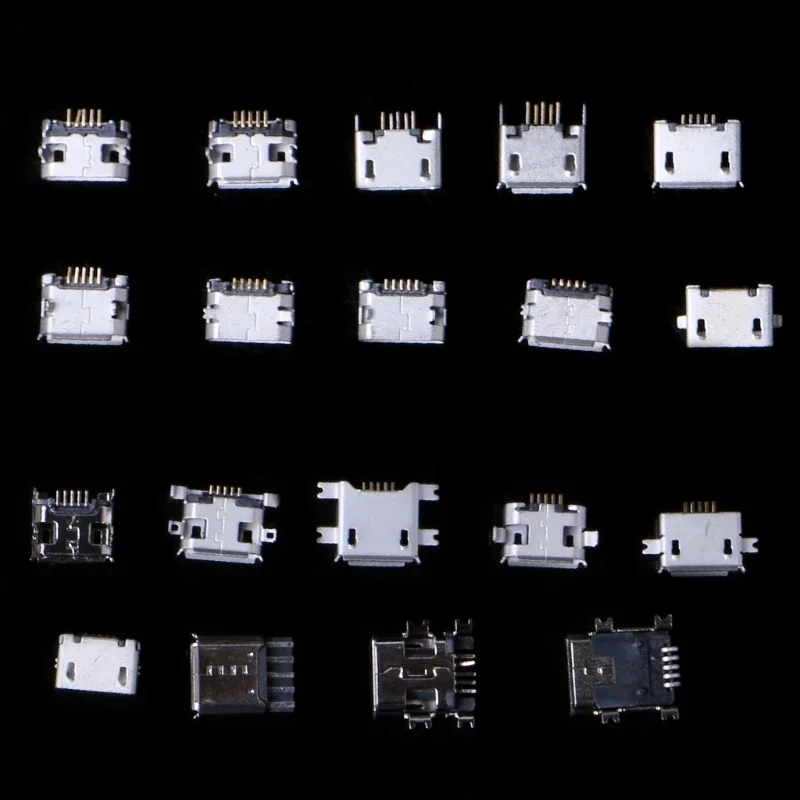 Micro USB Connector Kit - 240Pcs Universal Jack Socket Set