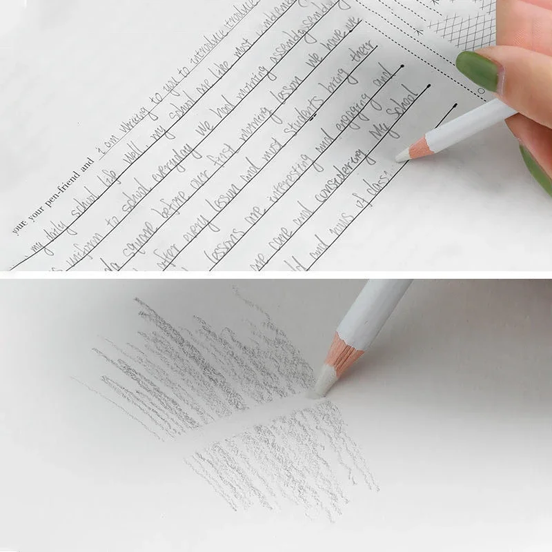 Pen Shape Eraser Professional Rubber Pencil Erasers for Drawing Sketching Kawaii Korean Stationery School Office Supplies 2pcs pencil eraser eraser pen eraser refillable pen