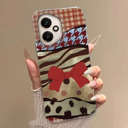 Brown Leopard Cherry Phone Case Cover - Honor 90 Smart (Ybaowt08)