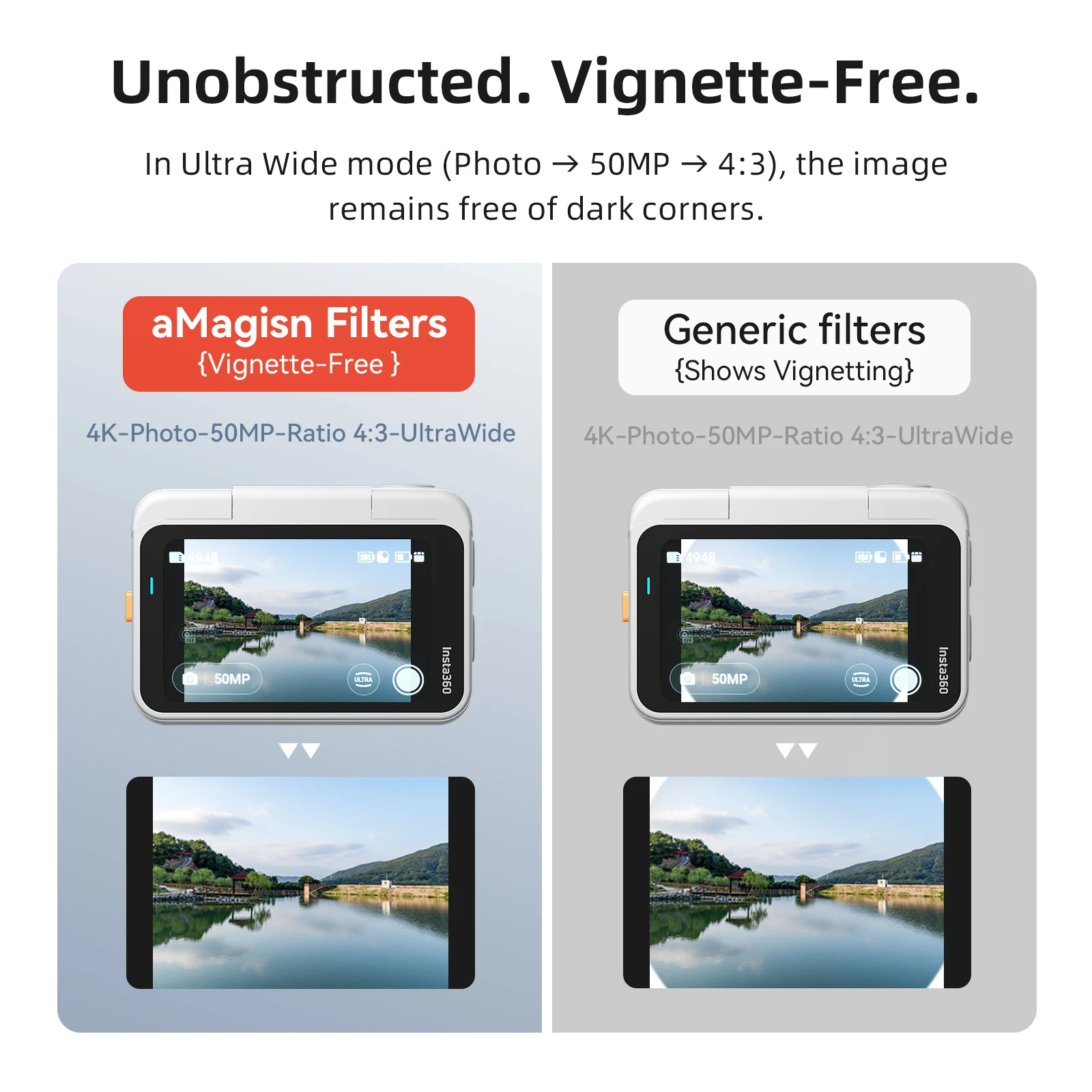 Waterproof Optical Glass Lens Filter - Vignetting-Free