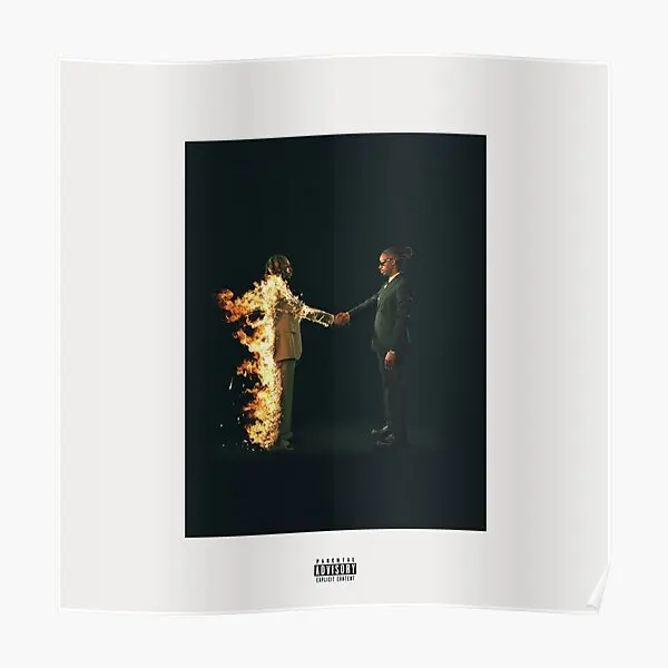 

Альбом «Герои злодей» Metro Boomin, Постер, Декор, картина, смешная комната, настенная печать, винтажное украшение, домашнее искусство, без рамки