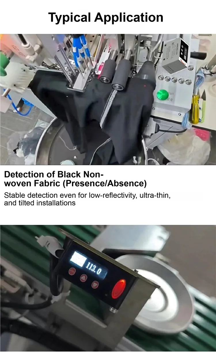 LR400 Laser Displacement Sensor 160-400mm RS485 NPN PNP 0.1mm for Automation Pos