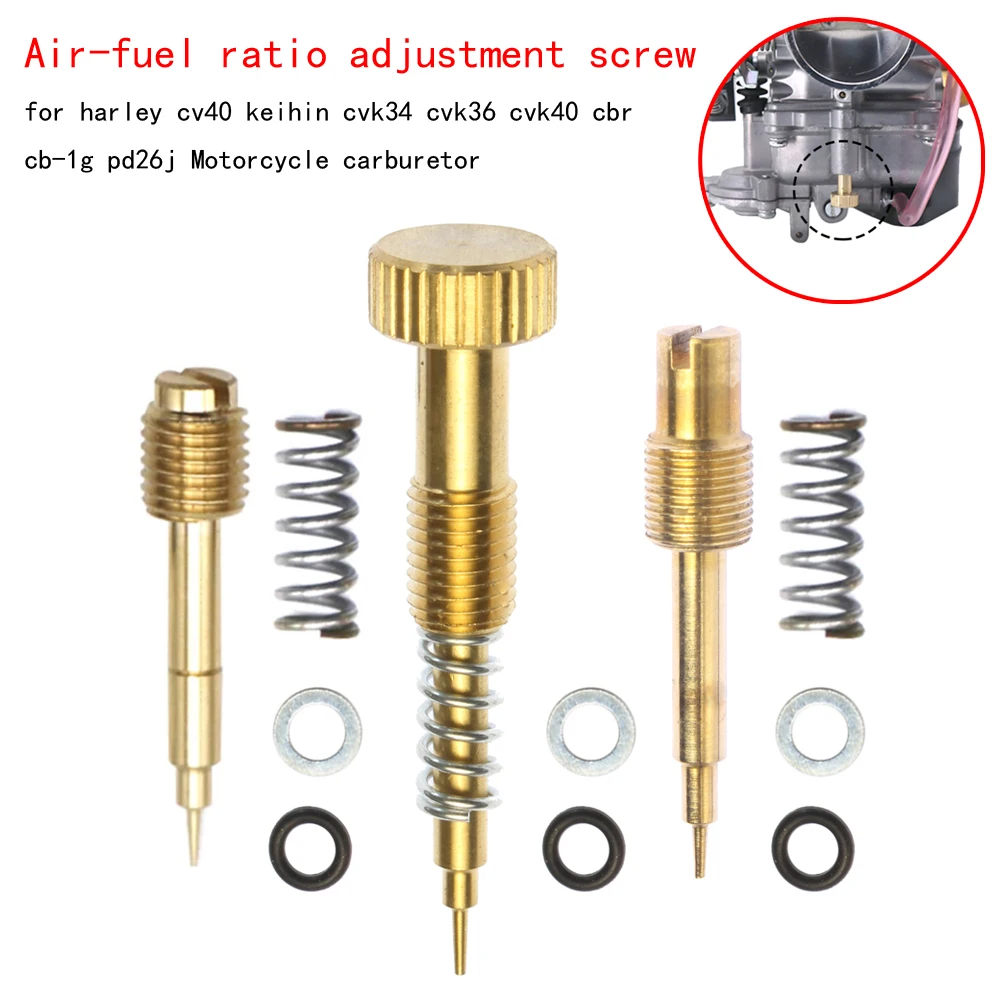 

1pcs carburetor Air-fuel ratio adjustment screw for harley cv40/ keihin cvk34 cvk36 cvk40 cbr cb-1g pd26j Motorcycle carb