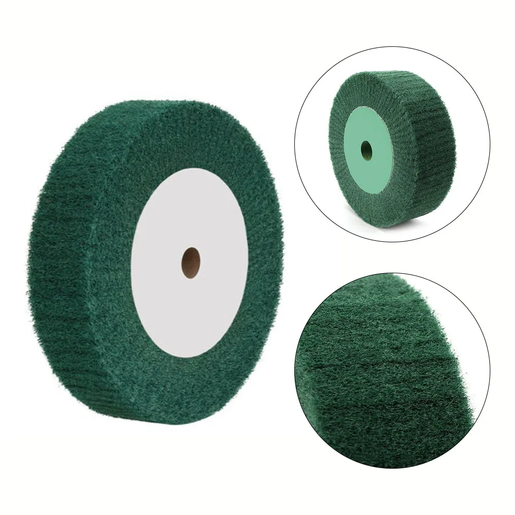 

1pcs 250mm 240Grit Nylon Fiber Flap Polishing Wheel Disc Non-Woven Flap Brush Abrasive Buffing Fiber Disc Abrasive Tools
