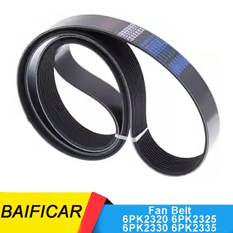 Car Engine A/C Air Conditioning Fan Belt Baificar 6PK2320 6PK2325 6PK2330 6PK2335 6PK1020
