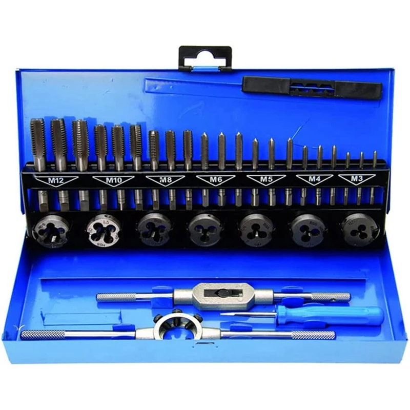 32PC Tap And Die Set Hand With 32 Sets Of Tap And Die Tapping Tool Set