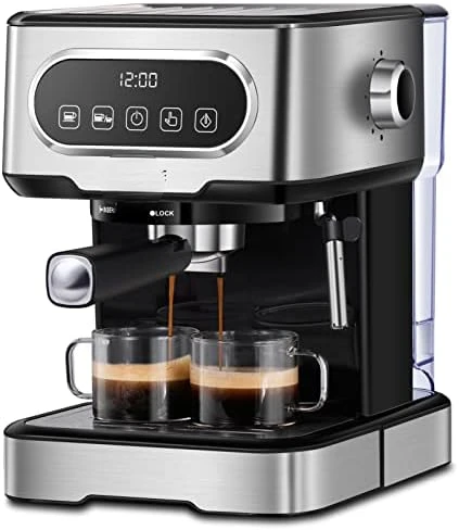 

20 Bar Espresso Machine Coffee Maker with Milk Frother, Steam Wand,1.5L Removable Water Tank for Cappuccino and Latte Falafels