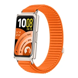 Sport Band Nylon Strap Wristband Bracelet for Smartwatch Accessories (Orange)