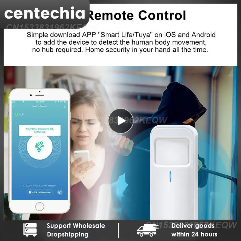 

Смарт-датчик движения Tuya с Wi-Fi и ИК-датчиком движения
