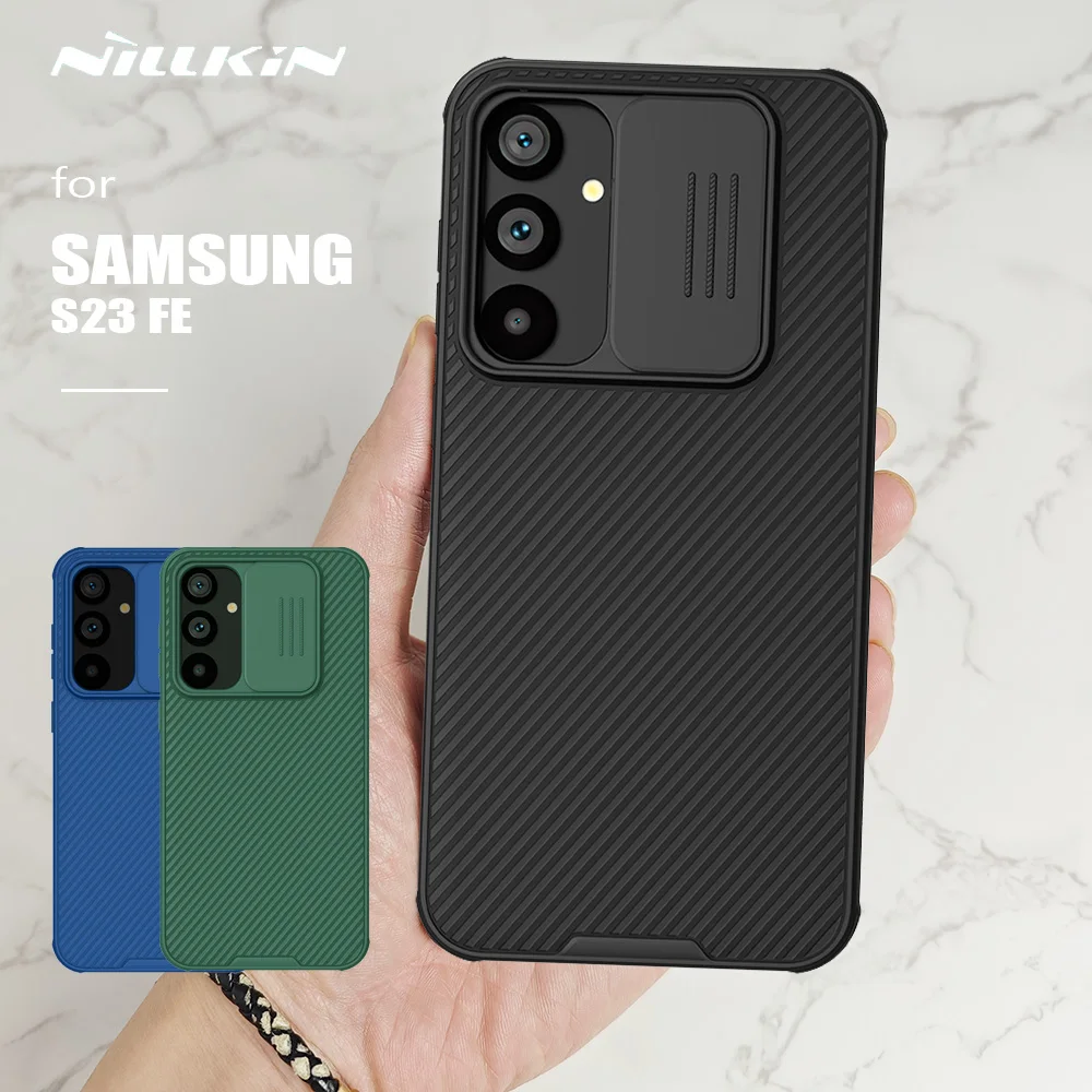 

for Samsung Galaxy S23 FE Case Nillkin CamShield Case Slim Soft Edge Slide Camera Case for Samsung S23 FE Privacy Lens Cover