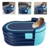 PVC Inflatable Bathtub Folding Portable Adult Kids SPA Bath Tub Water Pool 1.4M Automatic Inflatable Bathtub Folding Portable 3