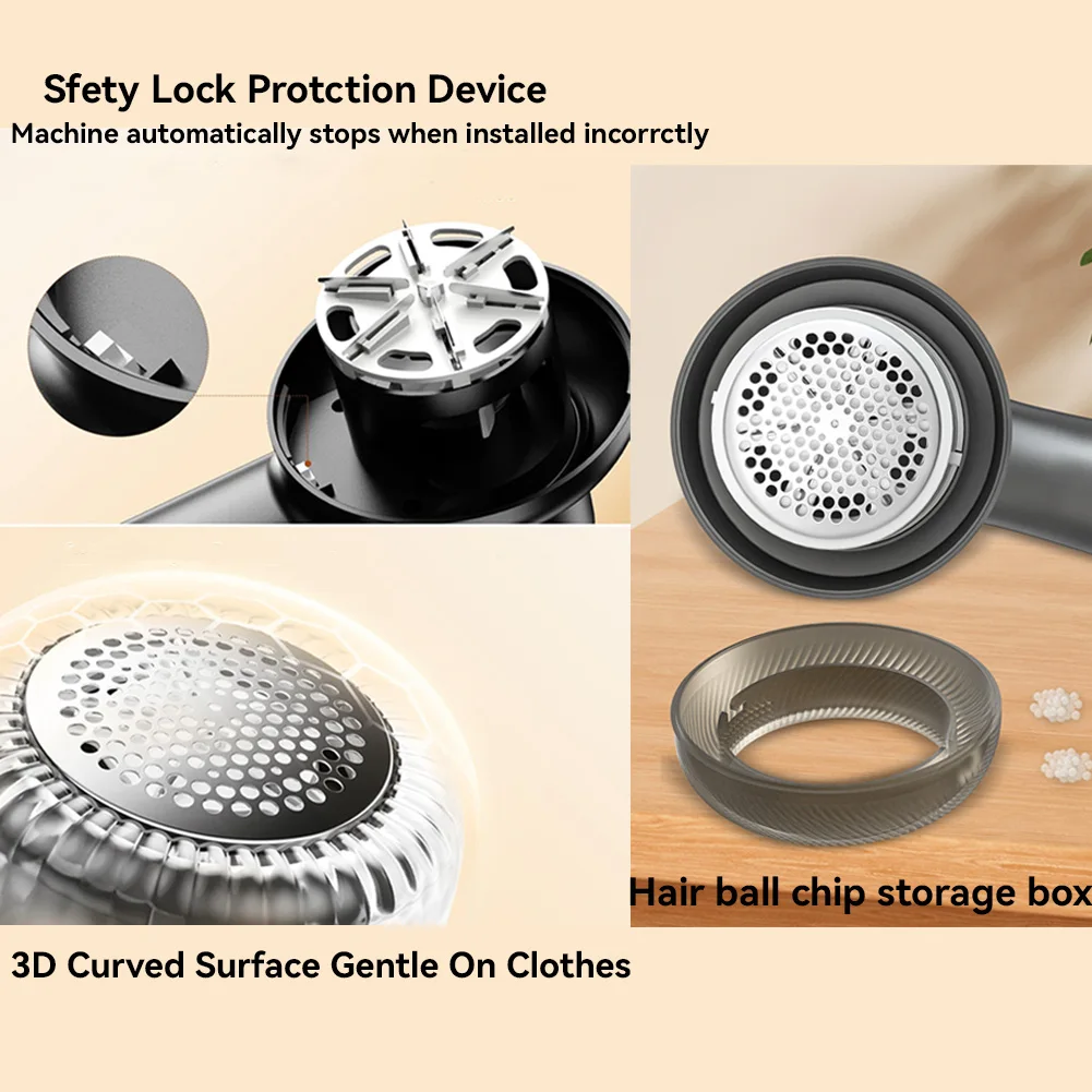 Electric Digital Display Lint Remover Rechargeable Pellet Fabric Shaver For Clothing Clothes Fluff Hair Balls Portable Remover 5