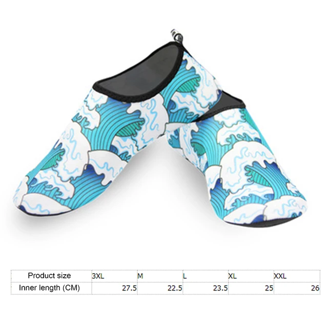 Beach Shoes Anti Slip Summer Water Barefoot Flat Shoes Women Men Swimming Diving Seaside Pool Beach Socks Sneakers 6