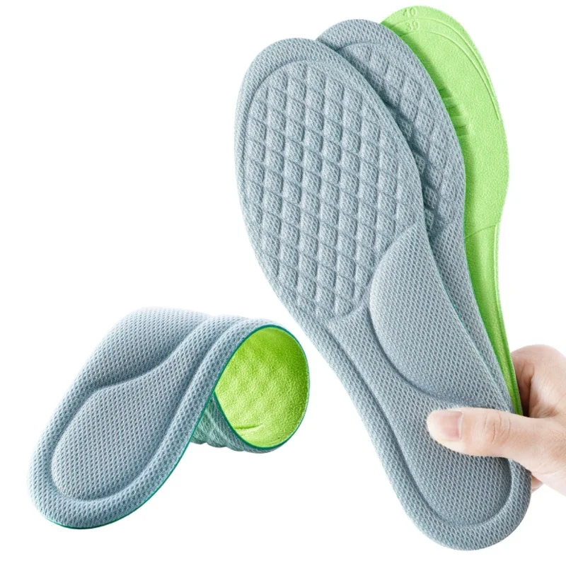 Sports Insoles for Shoes 5D Massage Soft Deodorant Breathable Shock Absorbant Cushion Running Insoles For Feet Men Women shoe insoles,orthopedic insoles,heated shoe insoles