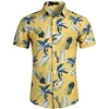 Summer Luxury Men's Shirt Pineapple Lapel Short-sleeved Print Hawaiian Shirts Loose Casual Fashion Oversized Tops Men's Clothing 2