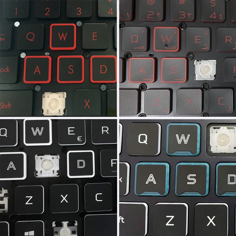 Substituição Keycap Chave Tampa de Borracha Almofada Scissor Clipe & Dobradiça Copo para Acer um Aspire Swift Diversão Gateway Vx15 Nitro5 Teclado do Portátil