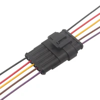 5Pin Waterproof AMP Auto Connector 18AWG Male Female with Wire Quick Disconnect for Truck DJ7051-1.5-11/21 OEM 282089-1/282107-1 3