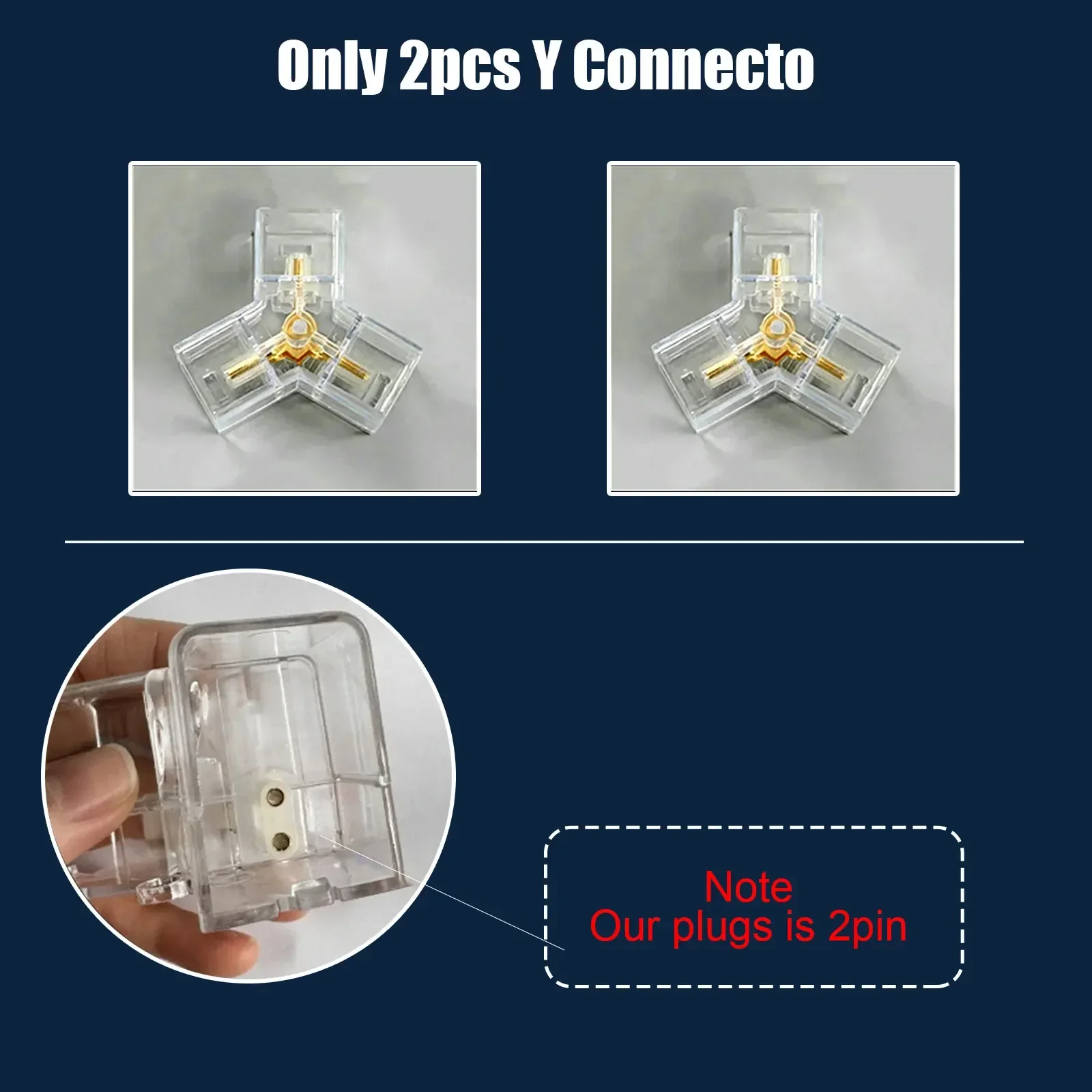 Only 2pcs Y Connecto