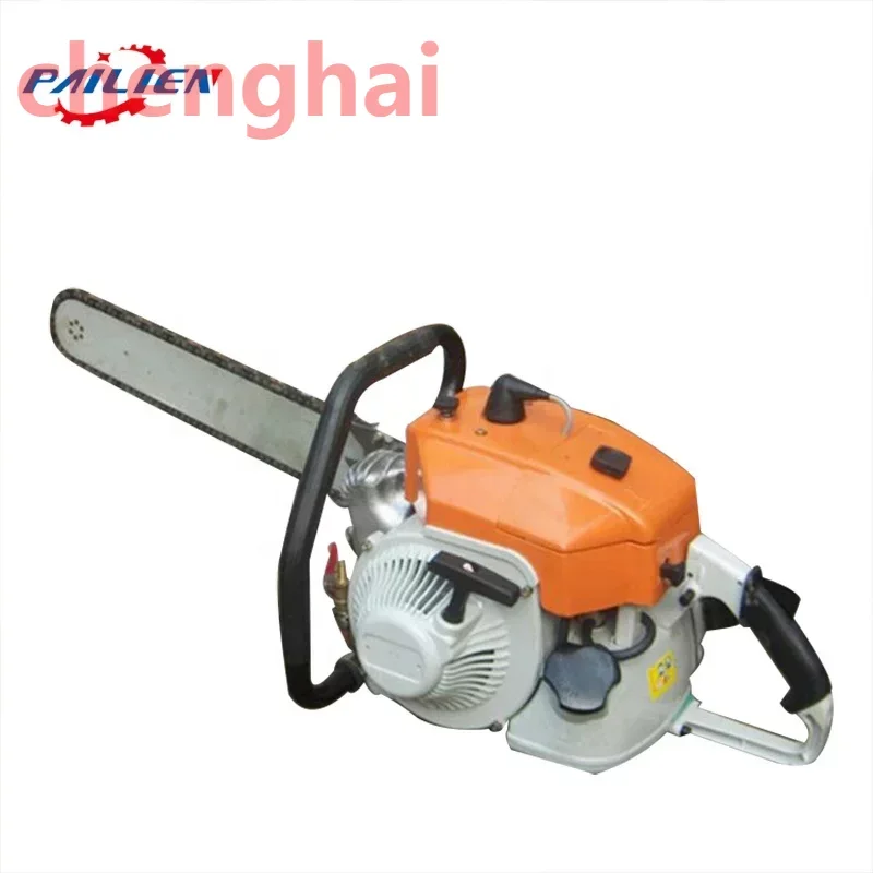 

Gasoline chainsaw stone concrete cutting saw with diamond chain for Sale