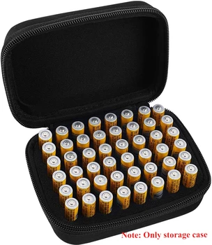 [Solo custodia, non include batterie] Scatola portaoggetti per organizer per batterie rigide Borsa da trasporto - Contiene 48 batterie AAA