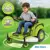 Ride-On 12V Zero Turn Lawn Mower Toy for Kids, Outdoor Play, Tractor, 3 MPH, 77 lbs Max, Ages 3-7, Green 4