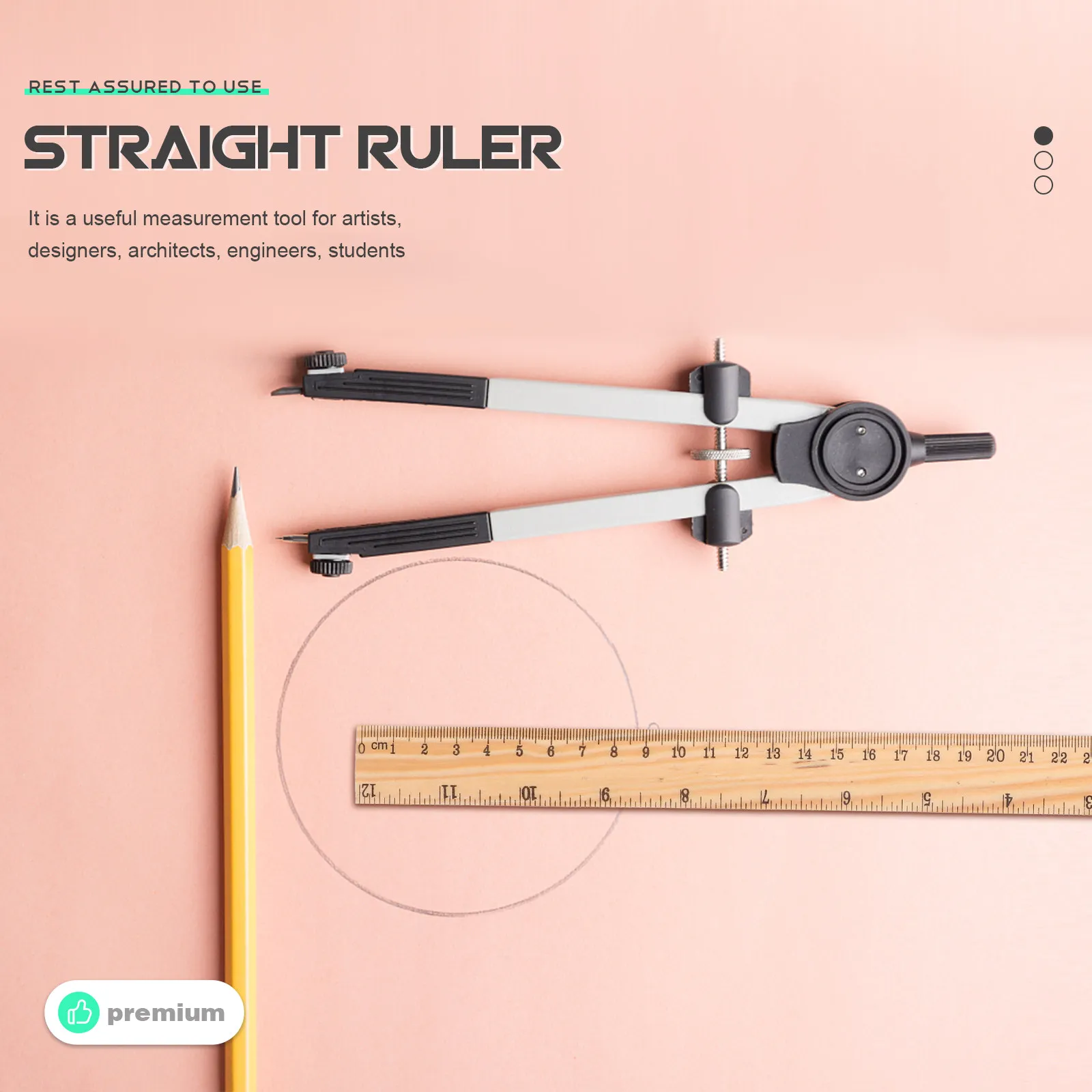 20Pcs 나무 측정 자, 강력한 내구성, 가벼운 휴대용 직선 자, 학생, 엔지니어, 예술가용