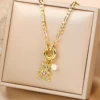 Haute qualité brillant cristal zircone Animal mignon ours pendentif collier ras du cou pour femme fille vacances serrure os chaîne bijoux cadeau