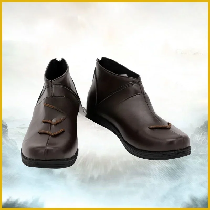 Game FF14 Final Fantasy Ardbert Cosplay Shoes Boots Halloween