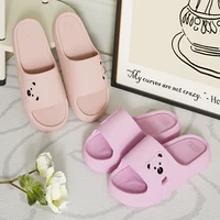 Summer Cartoon Bear Indoor Slippers for Women Lightweight Soft EVA Slides Woman Comfort Home Bathroom Non Slip Slippers - Image 3