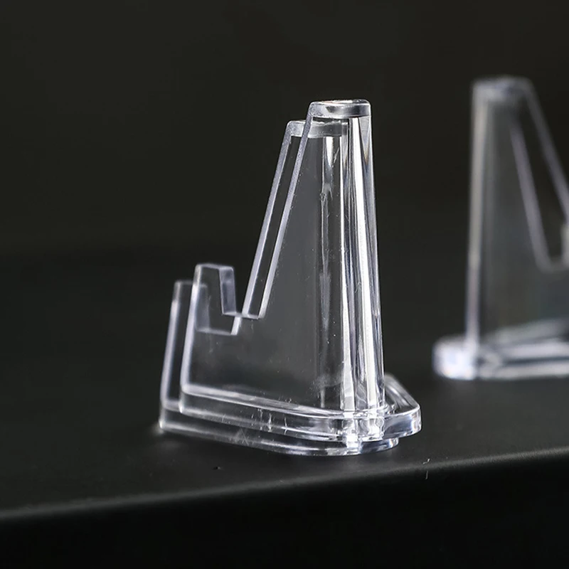 Acrylic Display Stand 10PCS Transparent Coin Commemorative Mini Stand Badge Display Arranged
